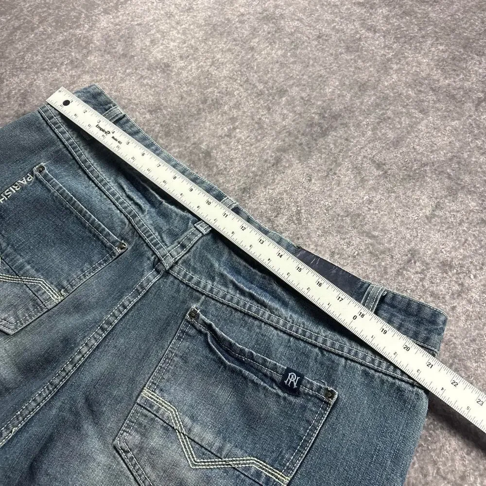 Parish Nation 2006 Men’s 42 Blue Denim Jorts Y2K Baggy Jean Shorts